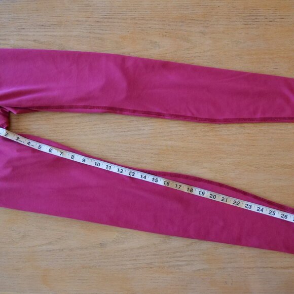 Lululemon snake print waistband leggings (Size 4, berry/orange) - Picture 4 of 6